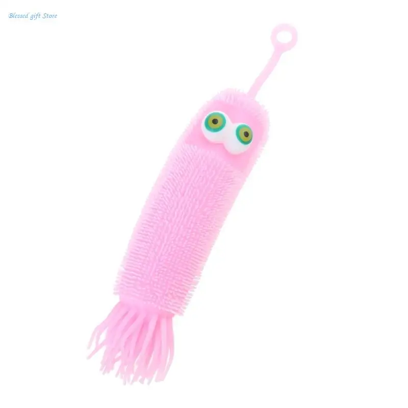 Upgraded Luminous Caterpillars Toy Light Up Octopus Air-Filled Christmas Stocking Party Decoration Gift