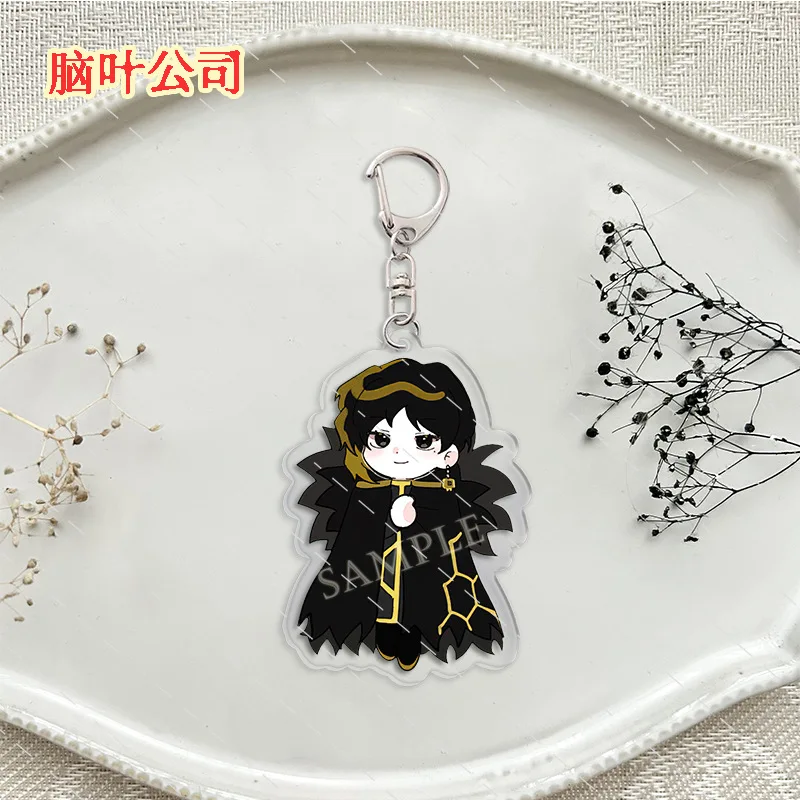 Lobotomy Corporation Anime KeyChain Game Men Key Chain for Women Monster Management Simulation Acrylic Keyring Pendant Gifts