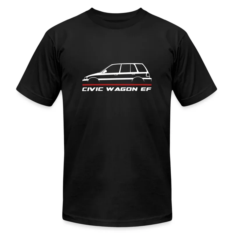 2024 Men T Shirt Casual Hondas Civic EF 1988-1991 Enthusiast T-shirt Graphic Summer Short Sleeves 100% Cotton S-3XL Cool Tee