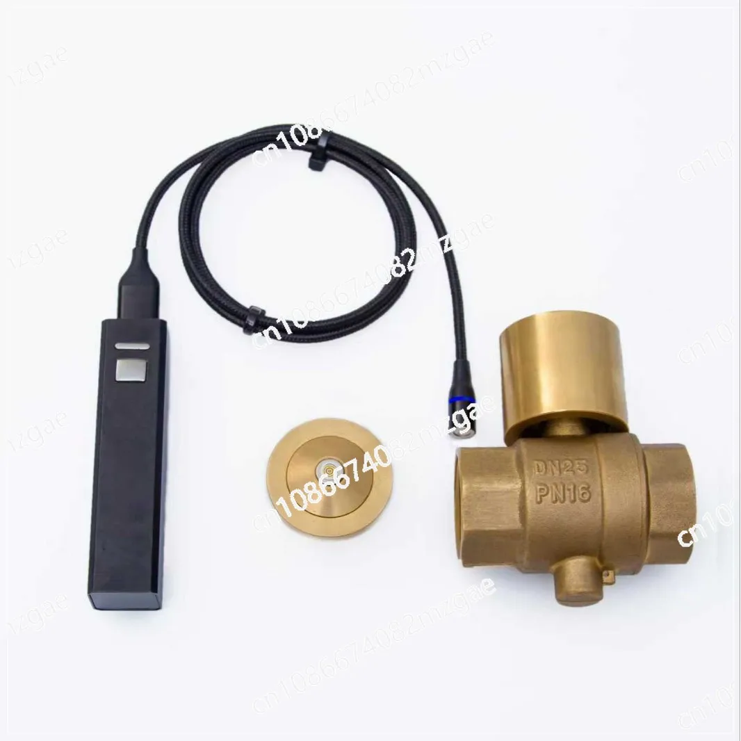 Electronic locking valve Ball valve Heating brass valve Switch Double turn water meter