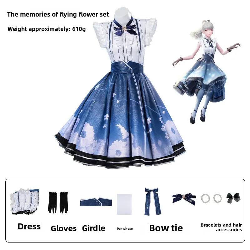 IN STOCK Nikki Cosplay Costume Game Infinity Nikki【S-3XL】DokiDoki-R Women Cute Lolita Dress Floral Memory Plus Size
