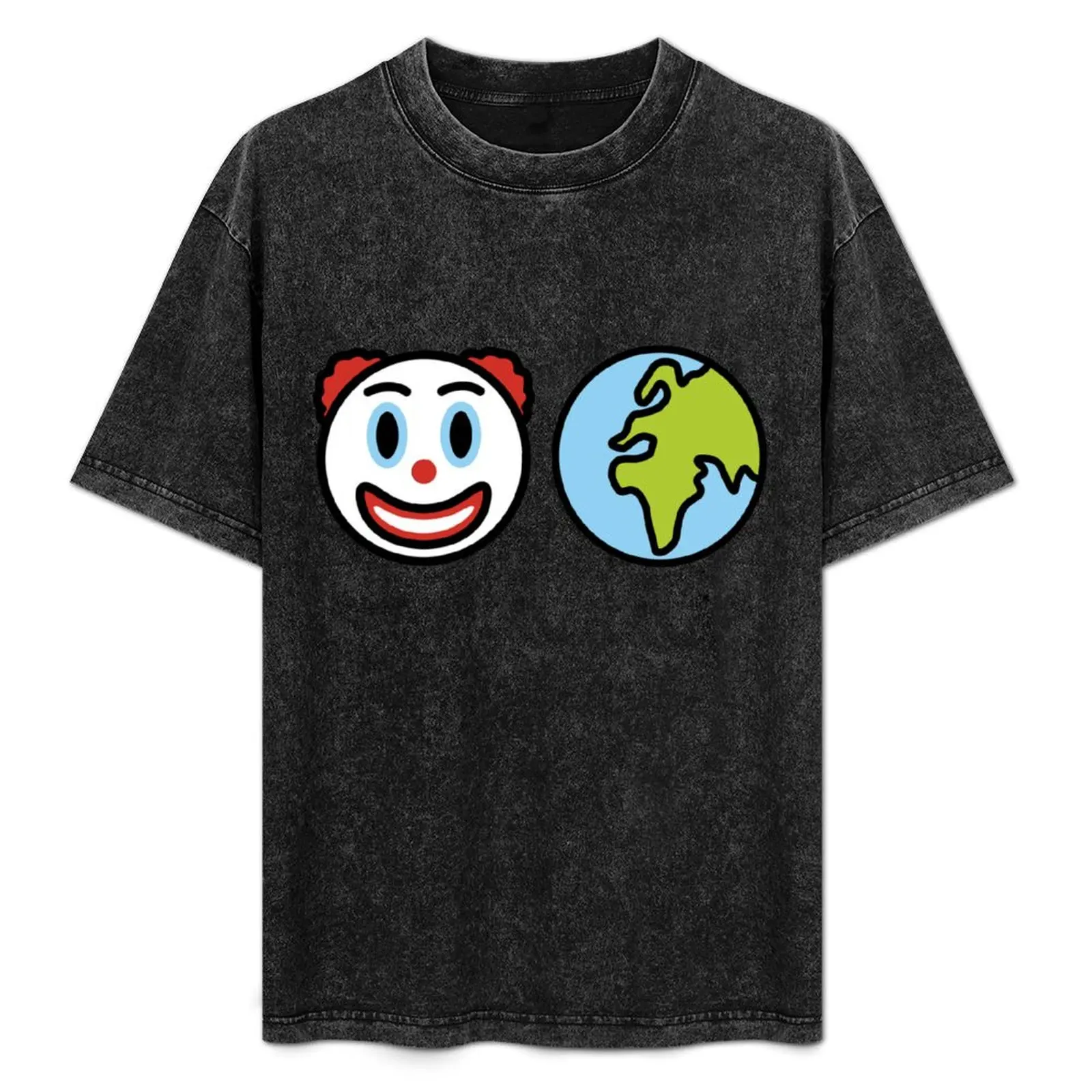 

CLOWN WORLD T-Shirt Large Size Basic Casual T-Shirt