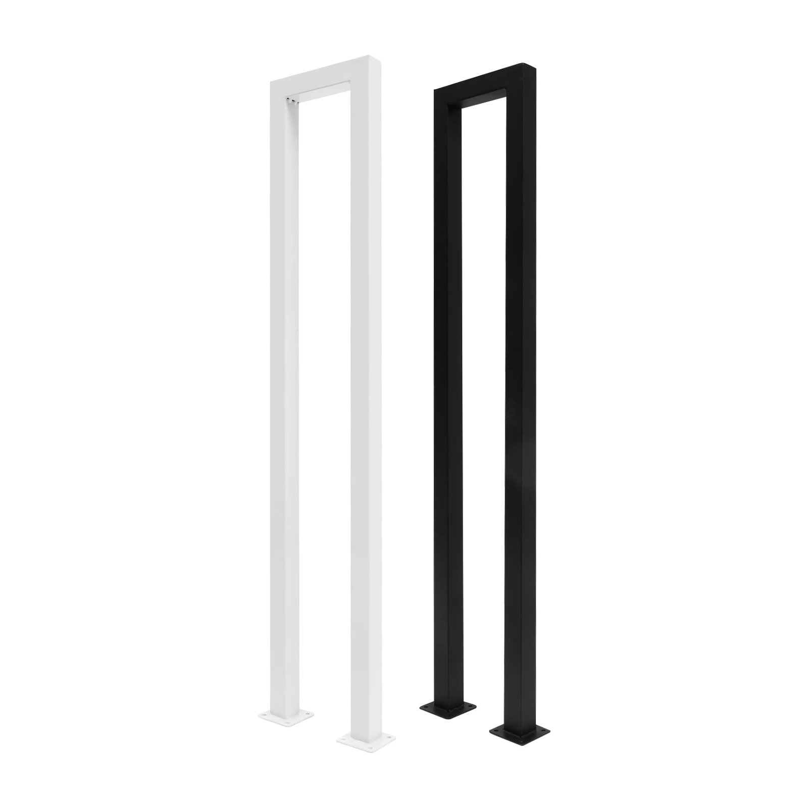 

Handrail U-shaped Stepladder Railing For Indoor and Outdoor Stairs 66.14lbs Load-bearing Black/White