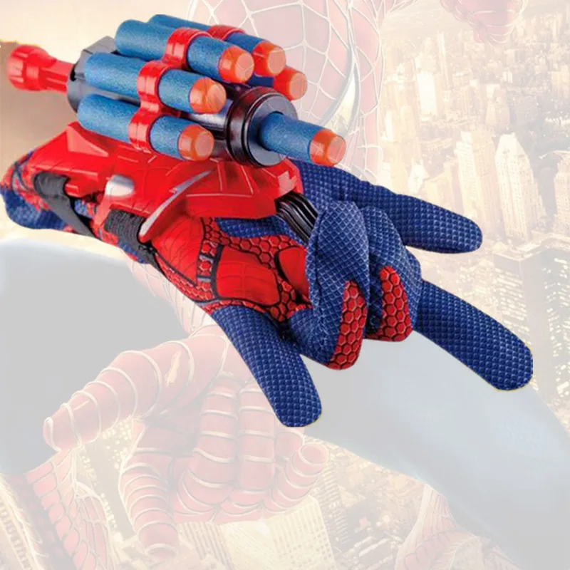 Spiderman Wrist Web Shooter Glove Launcher Spider Man Cosplay Costume Props Superhero Weapons Kids Christmas Birthday Gifts