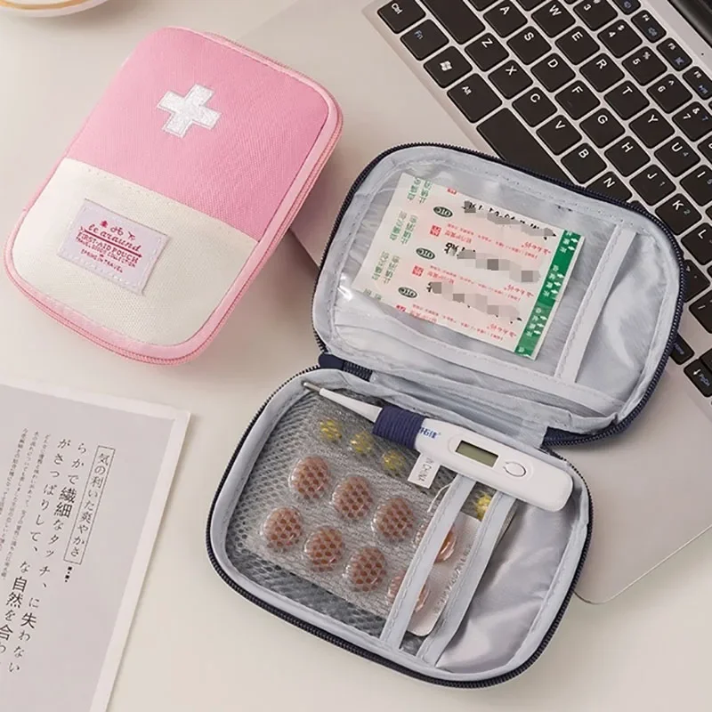 1pc Business Trip Portable Medical Bag, Outdoor Emergency Kit, Portable Small Medicine Bag, Home Storage Bag image 3