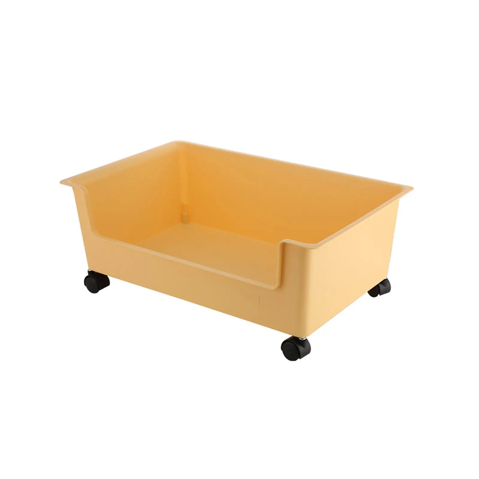 File Box with Wheels Moving Decorative Clothes Storage Organizer Toy Storage Bin for Kids Room Dormitory Shelves Bedroom Office