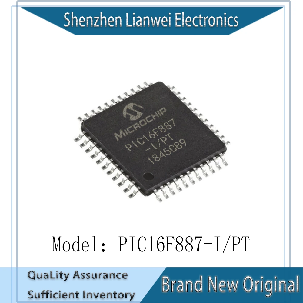 (1-10 Piece) 100% New Original PIC16F887 PIC16F887-I/PT IC MCU Chipset TQFP-44