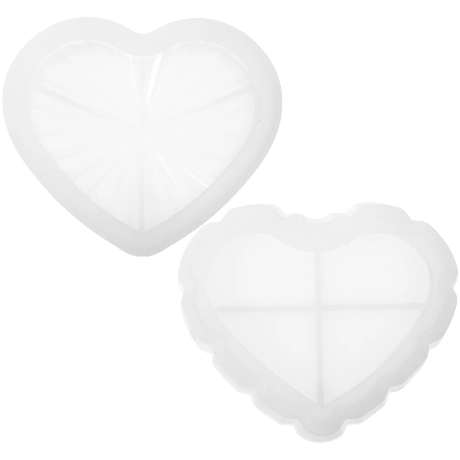 

1 set 1 Set Of Silicone Box Diy Mold Jewelry Storage Epoxy Casting Mold Reusable Heart Shape Resin Molds Heart Storage Box Molds