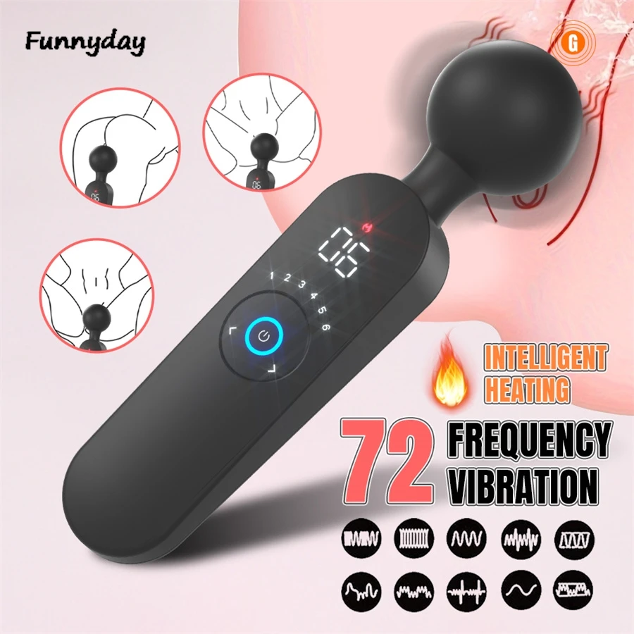 Adult toy AV stick female intelligent vibration constant temperature massage stick multi-frequency strong vibration masturbator