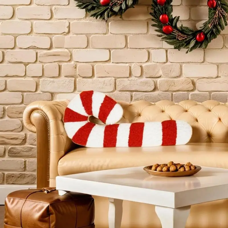 Weihnachten Kreative Lollipop Geformte Kissen Weiche Kissen Party Dekorationen Prop Für Sofa Bett Couch Schlafzimmer Neue Jahre Geschenk