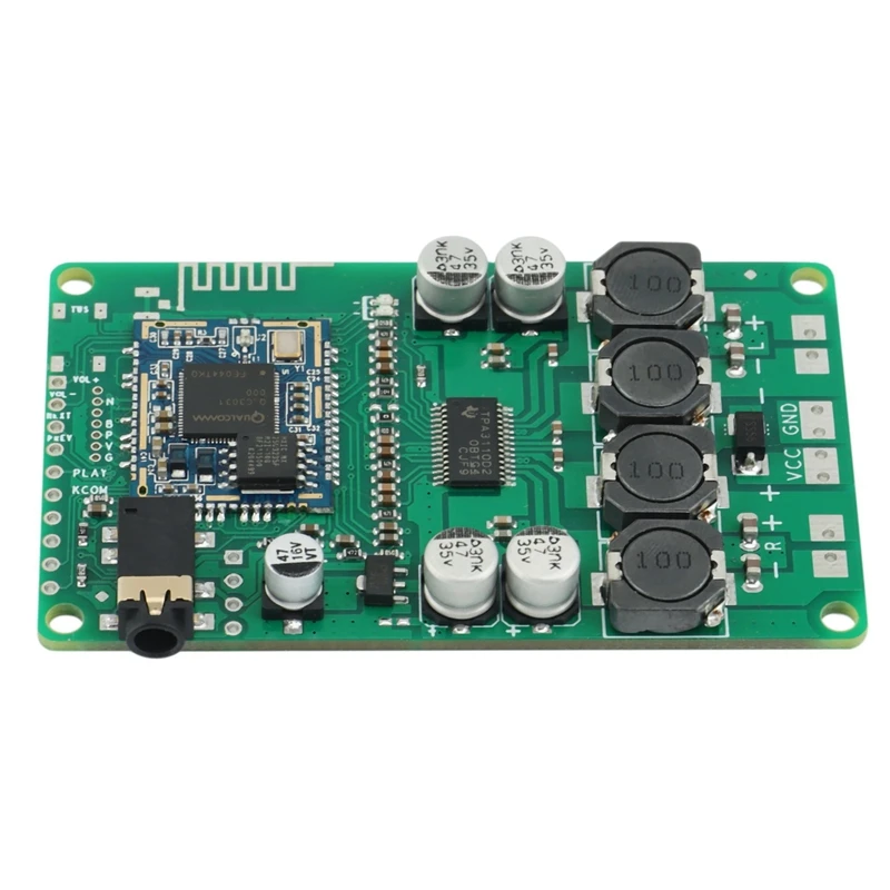 Bluetooth 5.0 Amplifier Audio Board Power Amplifier Stereo Sound Amplificador 15Wx2 With AUX APTX HD,QCC3031/3034 Random