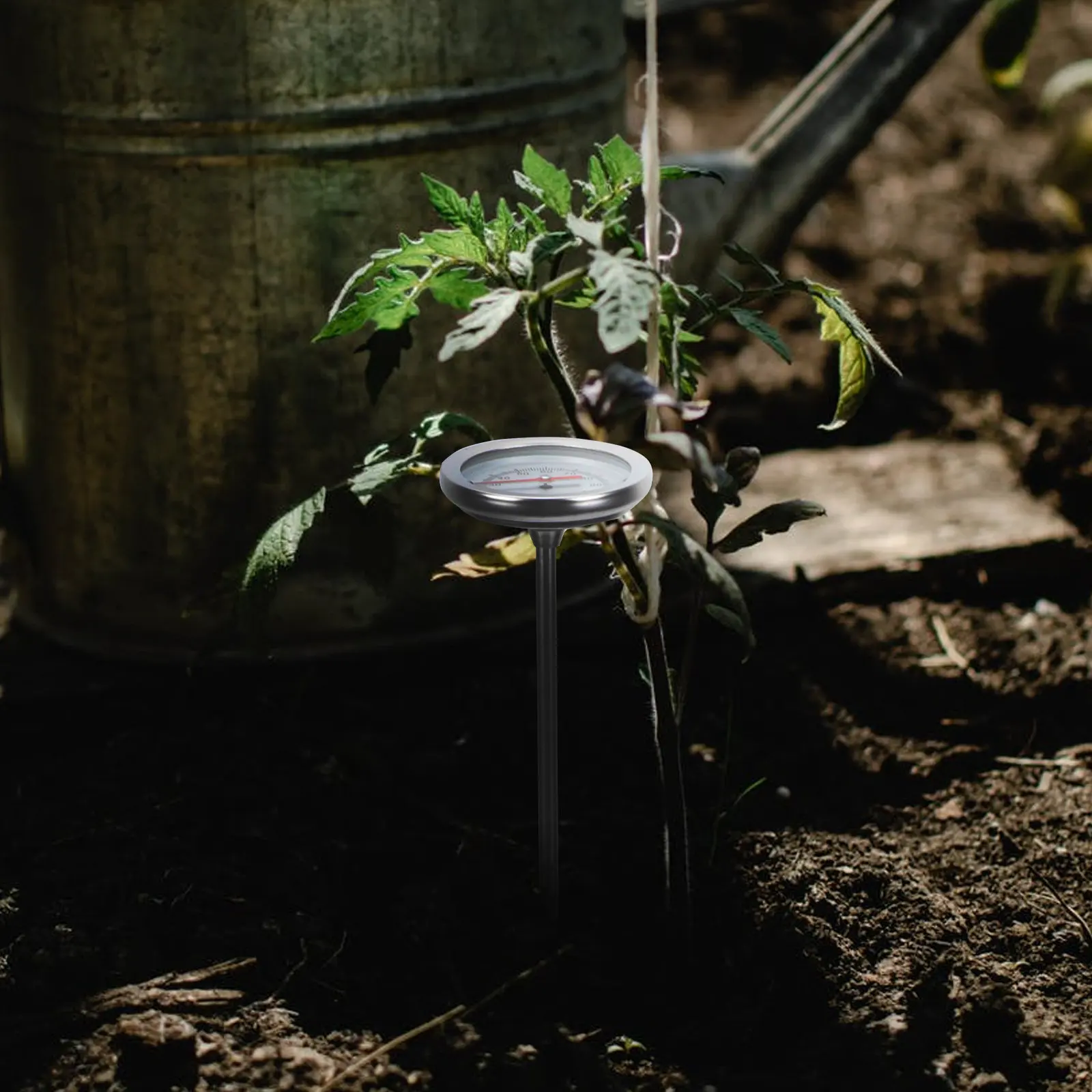 

Stainless Steel Soil Thermometer Long Probe Precise Gardening Tool Soil Temperature Compost Measuring Sensor