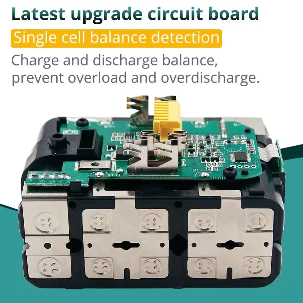 For Makita 18V 6000mAh Rechargeable Power Tools Battery with LED Li-ion Replacement LXT BL1860B BL1860 BL1850+2A Charger image 5