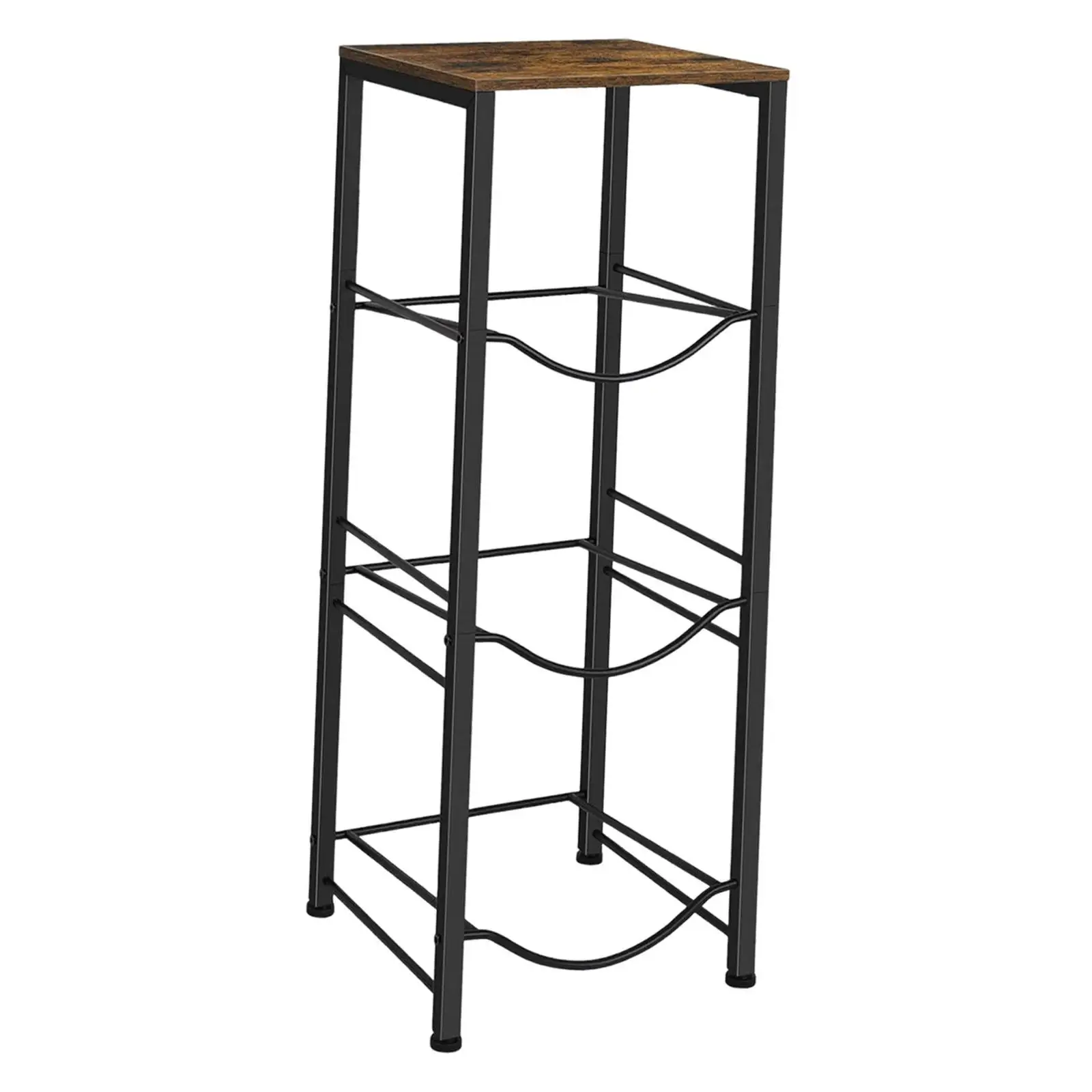 Water Jug Holder 3 Tiers with Adjustment Feet Inverted Organizer Simple Dispenser Stand Water Jug Rack for Living Room Family