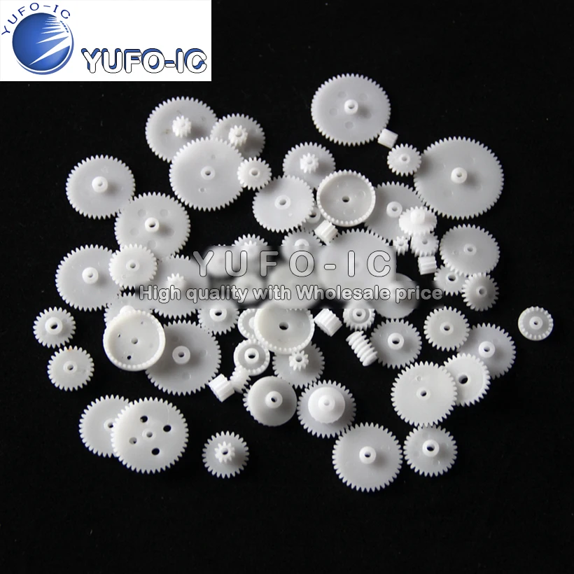 Plastic Gear 0.5 Modulus Gear DIY Bag Toys Plastic Gear Motor Transmission Model