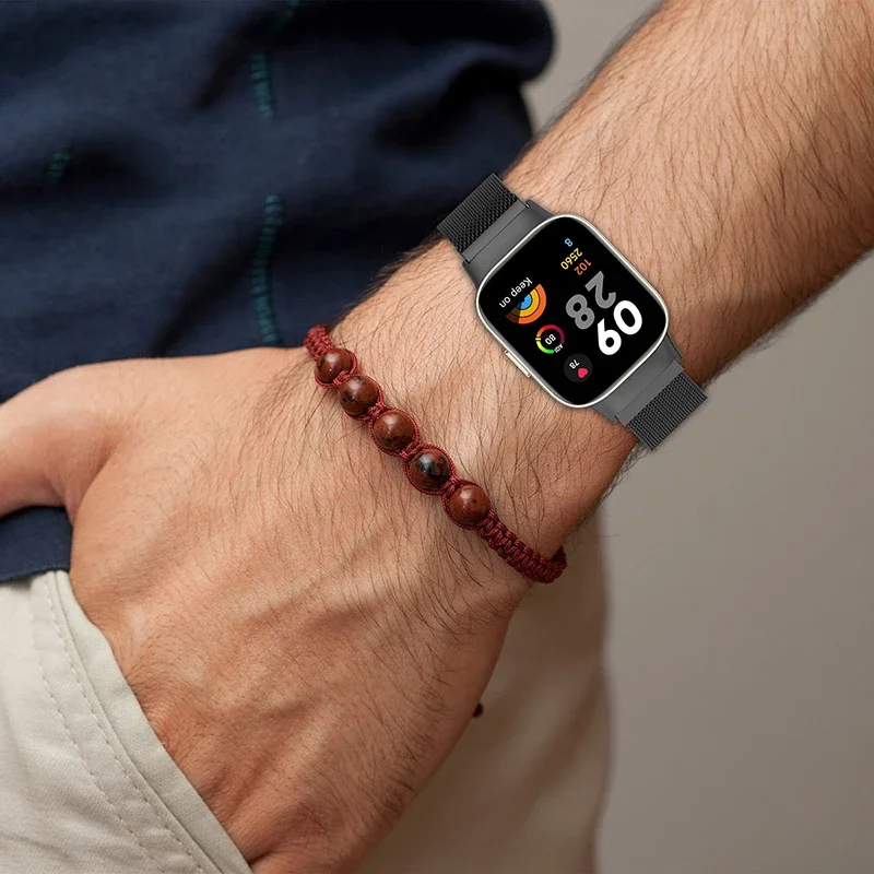 Milan Magnetic Loop Strap For Redmi Watch 3 Active Smart Replacement Bracelet For Xiaomi Redmi Watch 3 Lite Metal Wrist Band