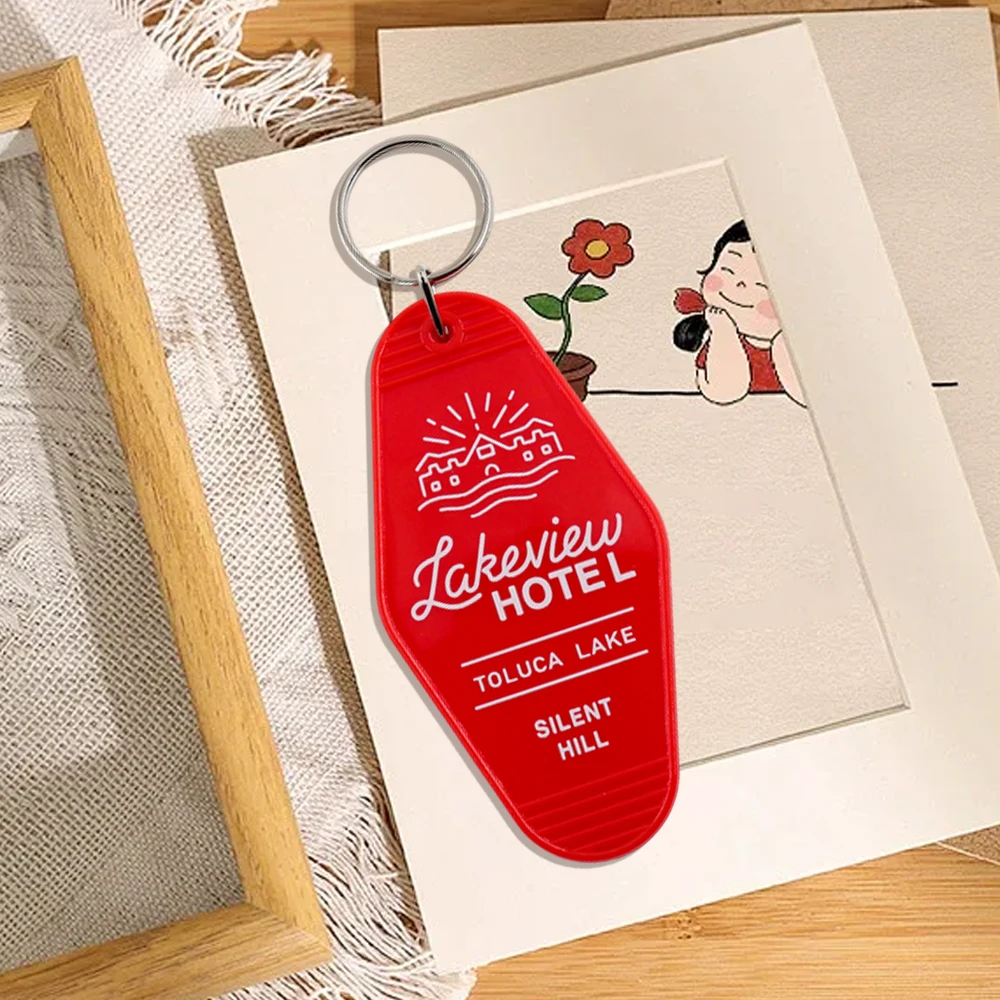 Silent Hill Lakeview Hotel 312 Toluca Lake A Special Place Keyring Horror Game Inspired Vintage Key Tag Fans Gift Chain Pendant #6