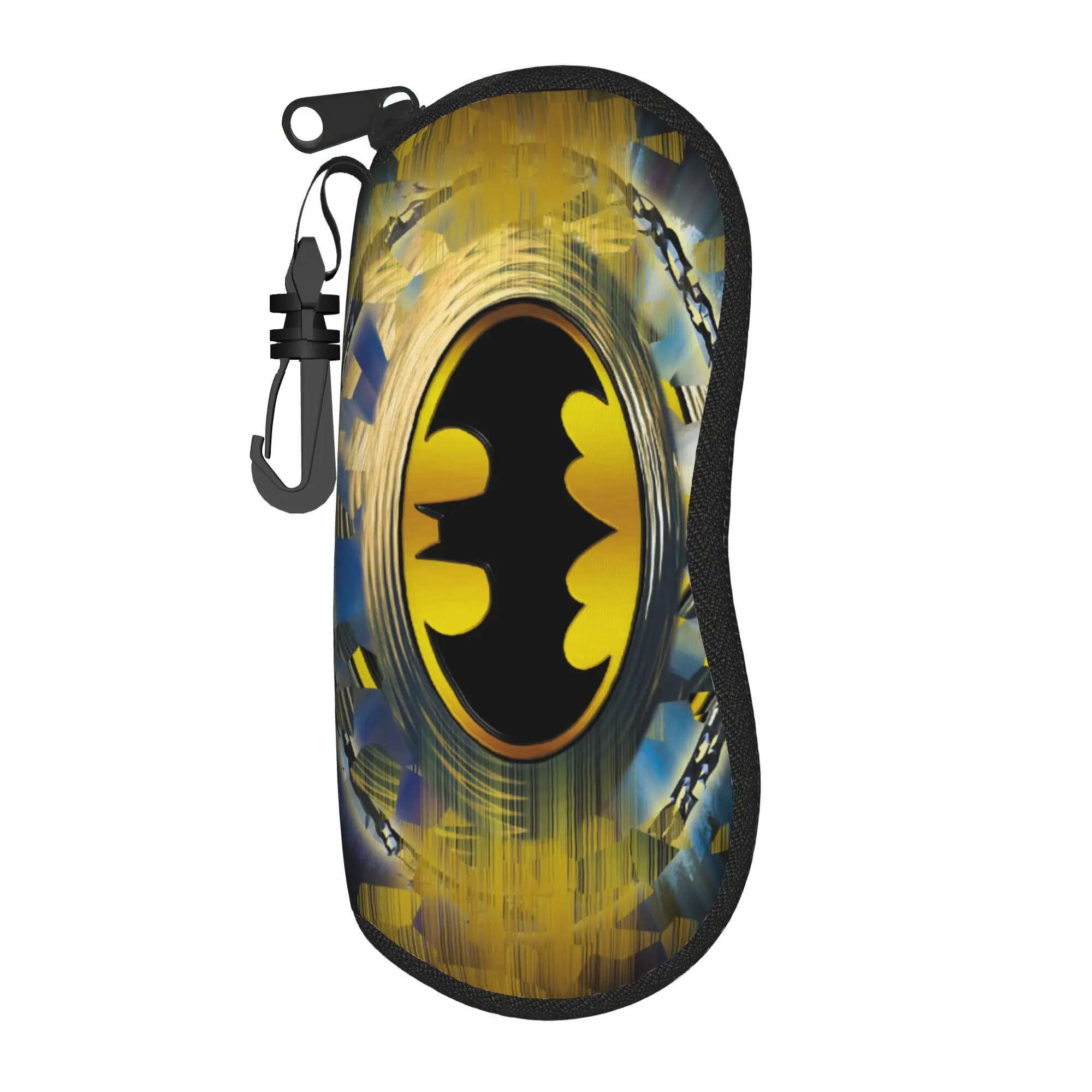 Estuche para gafas de Batman, caja protectora unisex con cremallera para guardar gafas, contenedor para gafas de regalo