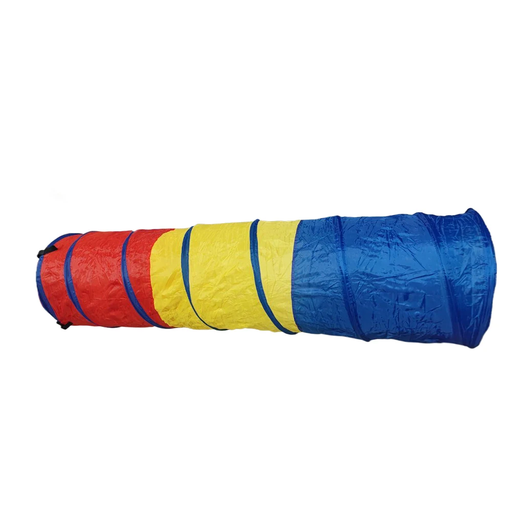 

Girls Baby Play Tunnel Playing Crawling Tent Portable Tube Outdoor Camping Home Kindergarten 1.2m/3 color tunnel