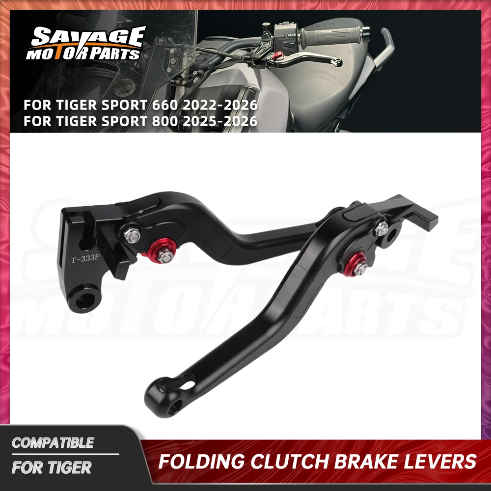 

2026 Sport 660 Folding Clutch Brake Levers For Tiger Sport 800 660 2022 Motorcycle Accessories Adjustable Front Control Handles