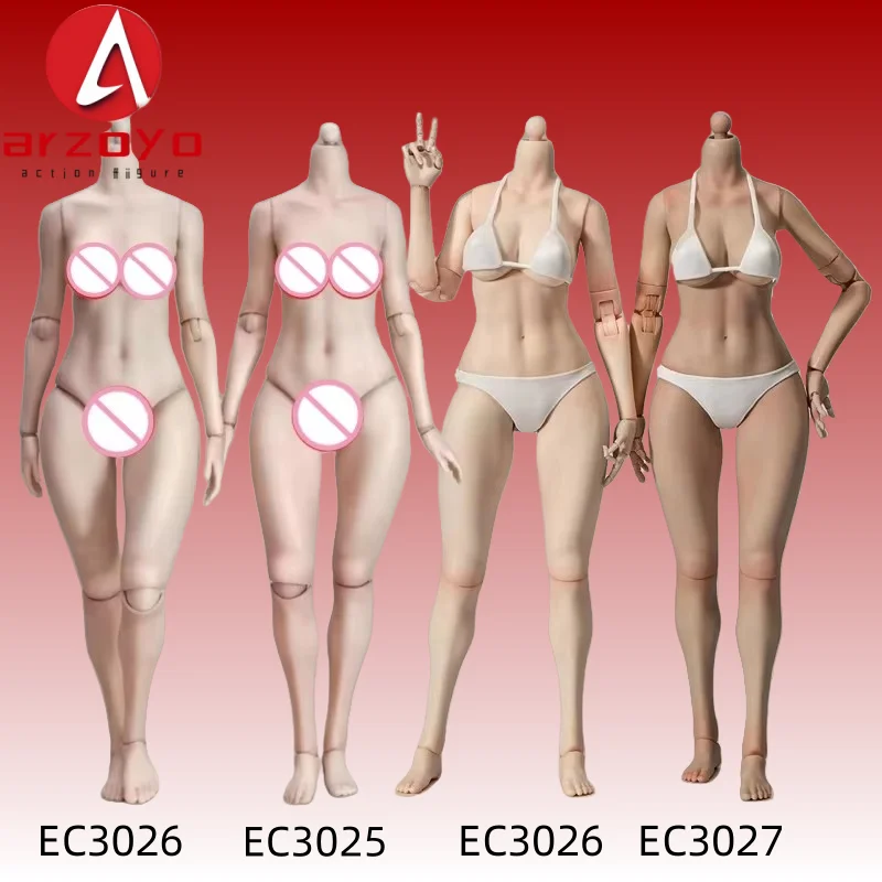 

True1Toys EC3025 EC3026 EC3027 EC3028 1/6 Peach Buttock Joint Body 12" White Light Wheat Action Figure Body Model
