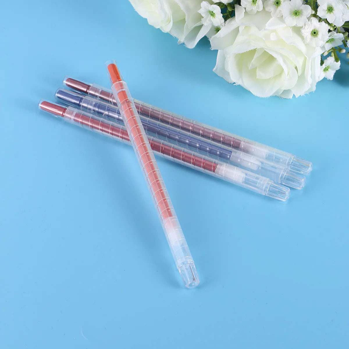 

12Pcs Rotating Crayons 12 Colors Paint Crayons Easy Coloring Kids Art Class Drawing Pens Pastels Protective Cover