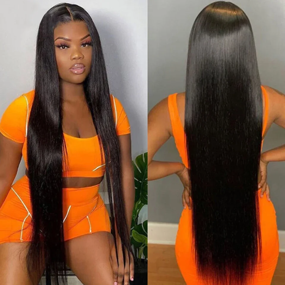 Brazilian Bone Straight Human Hair 1 3 4 Bundles Raw Virgin Remy Hair Extensions Double Weft Wholesale 30 36 38 40 Inch Bundle