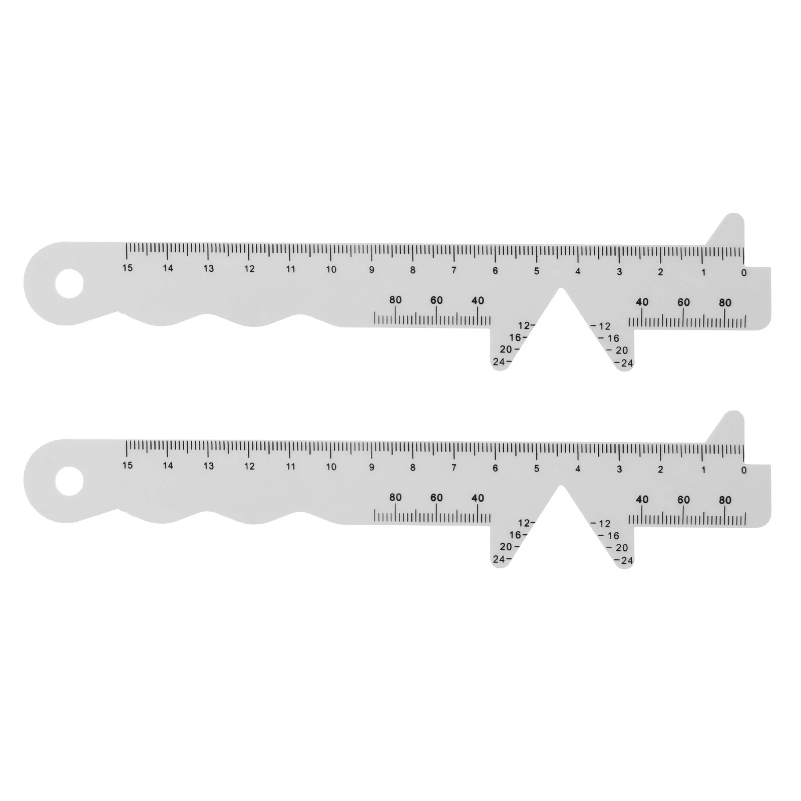 

2 Pcs Pupil Distance Ruler Pvc Eyes Meter Dedicated Pupillary Plastic for Optometrist Measuring Measurement Tool Portable