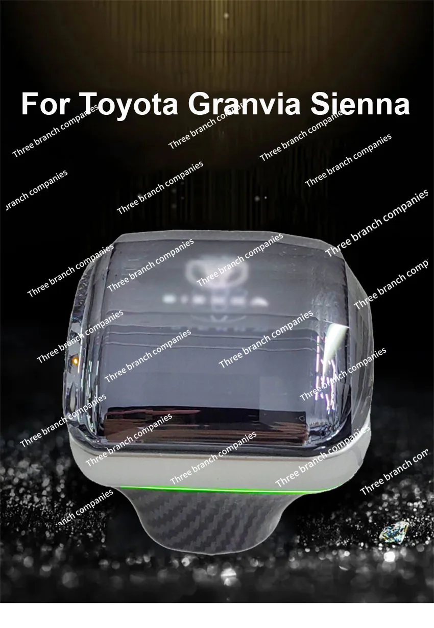 

Для Granvia Sienna Crystal ручка переключения передач, замена шестерни из углеродного волокна 2023 2024 2021 2022, ручка рычага переключения передач, головка