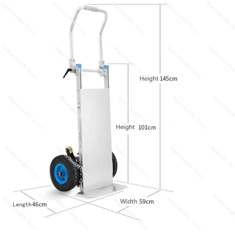 

China Two Wheels Goods Cargo Trolley Stairs Battery Powered Electric Cargo Cart Stair Climbing Hand Truck