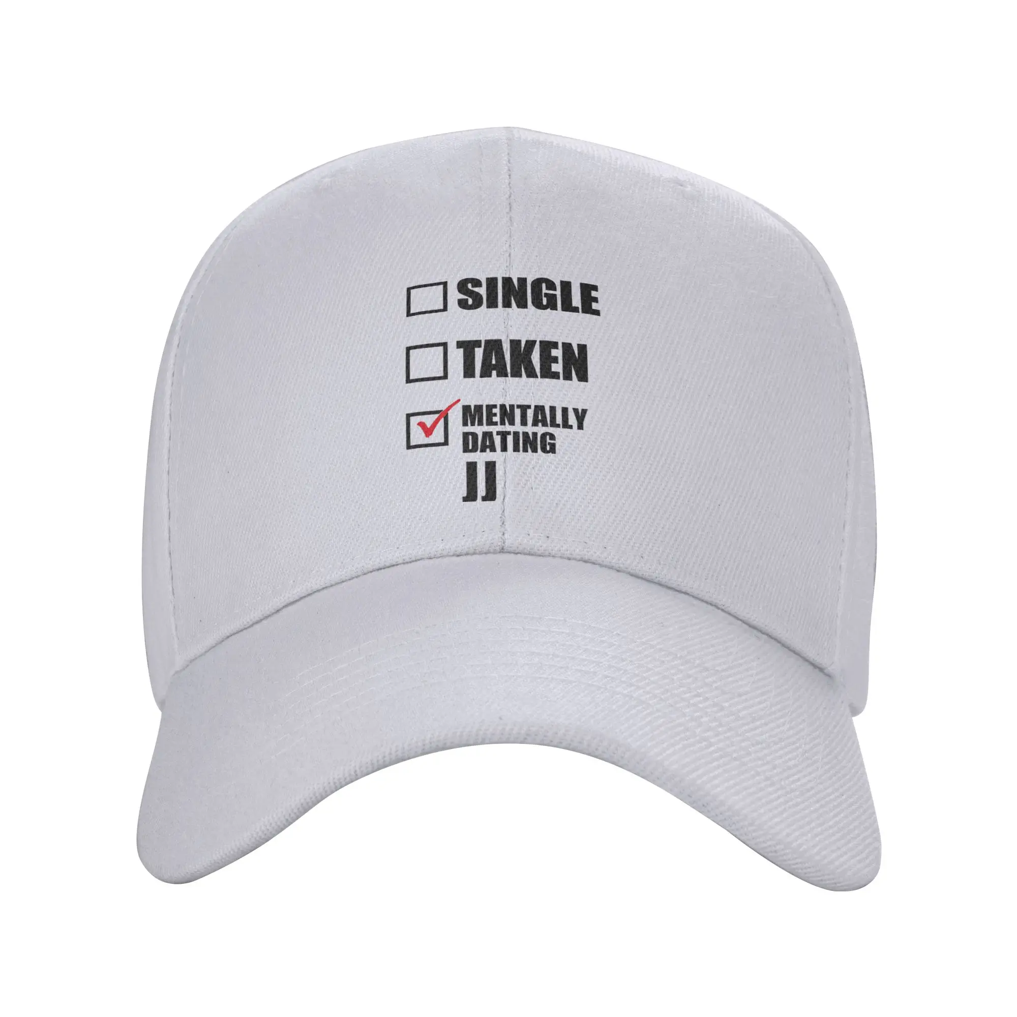 Fashion Mentally Dating JJ Rudy Pankow Outer Banks Curved Brim Baseball Cap Vintage Washed Denim Hat Sun Visor