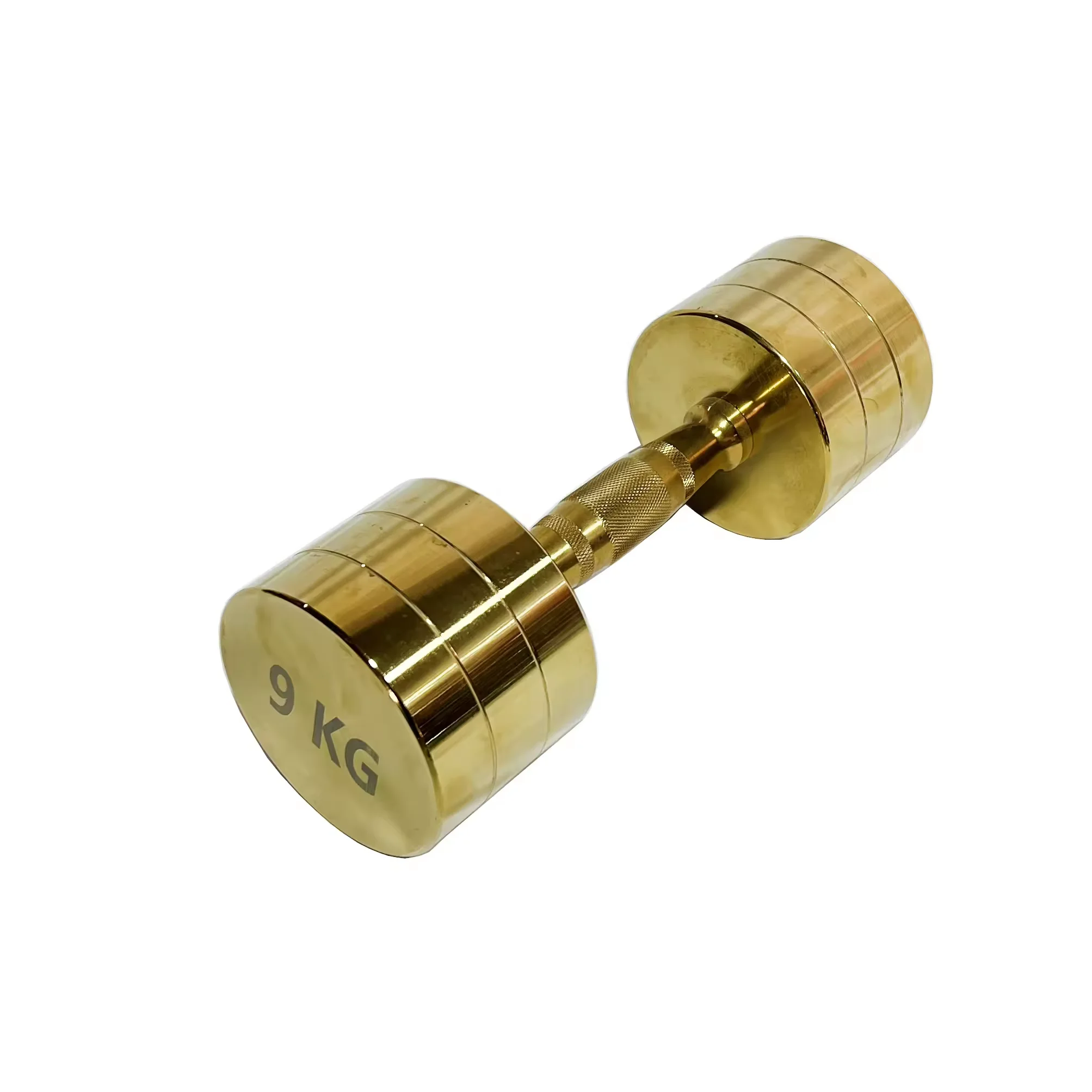 

Wholesale high quality gold dumbbells home gym equipment dumbbells