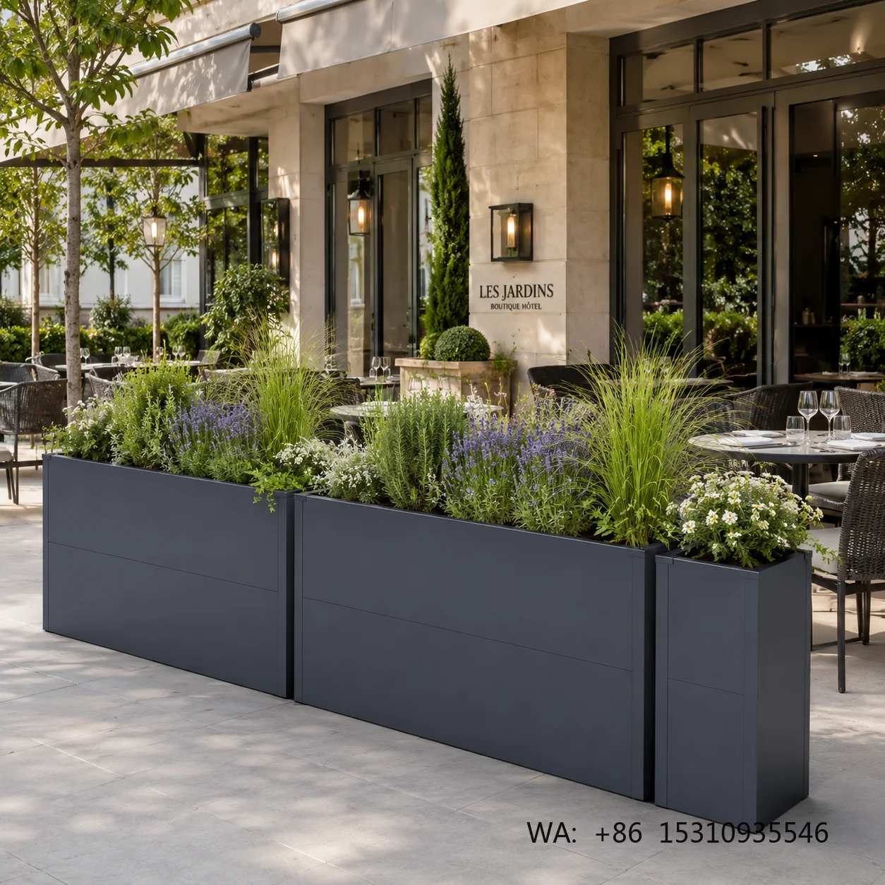 Raised Garden Bed Planter Metal Planter Box Outdoor Garden Bed OEM / ODM Planter Box for Outdoor Garden Patio Backyard Courtyard