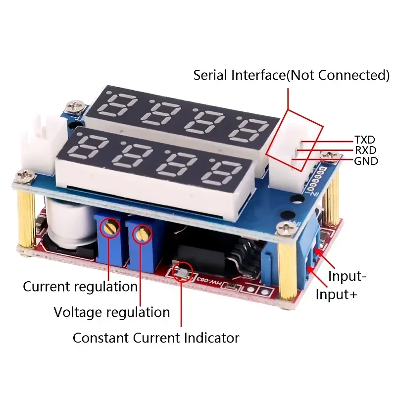 XL4015 5A Adjustable Power CC/CV Lithium Battery Step-down Charge Module Led Power Converter Lithium Charger Constant Voltage