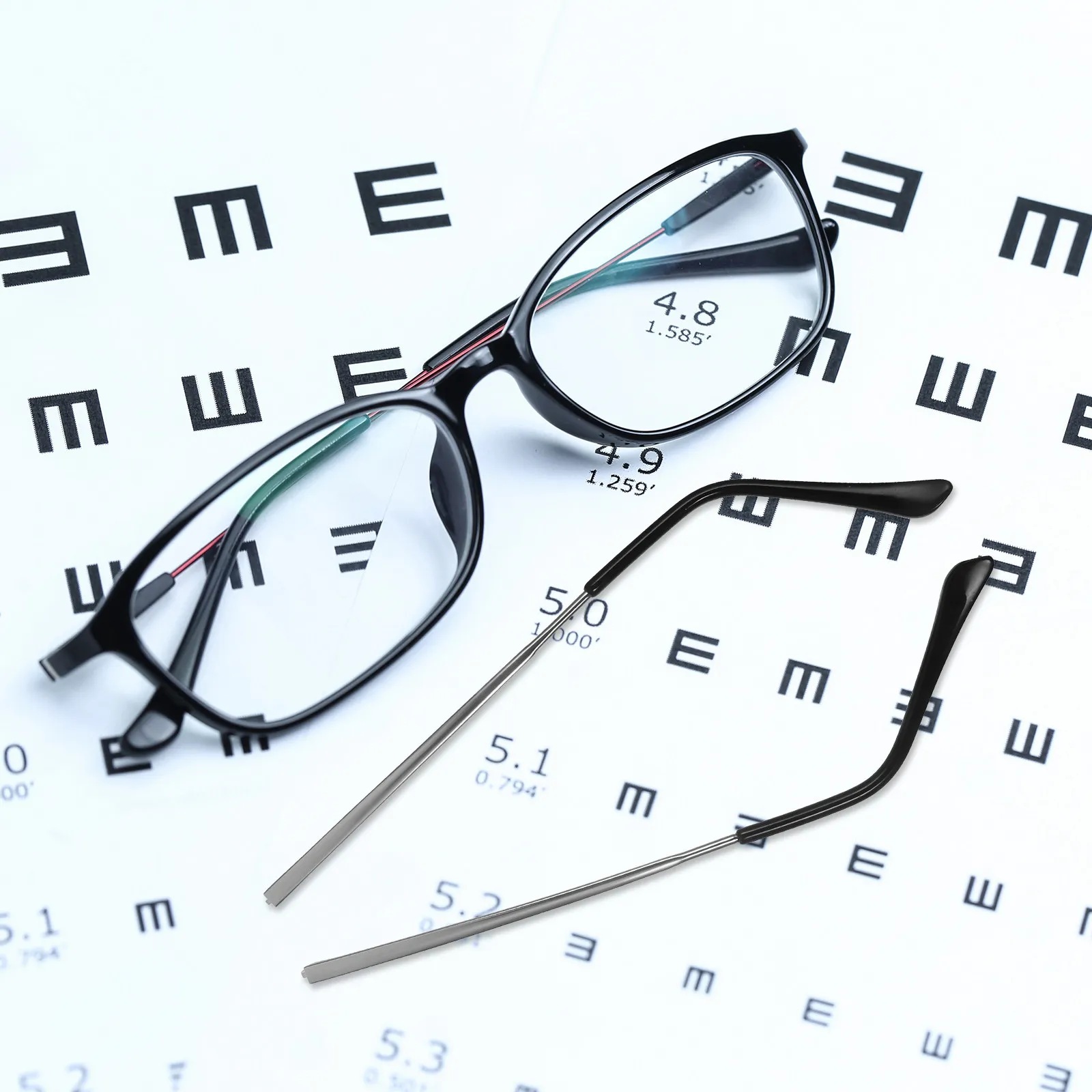 

1 пара сменных прочных металлических дужек для очков для чтения с защитой от УФ-излучения, без давления на лицо, надежная фиксация