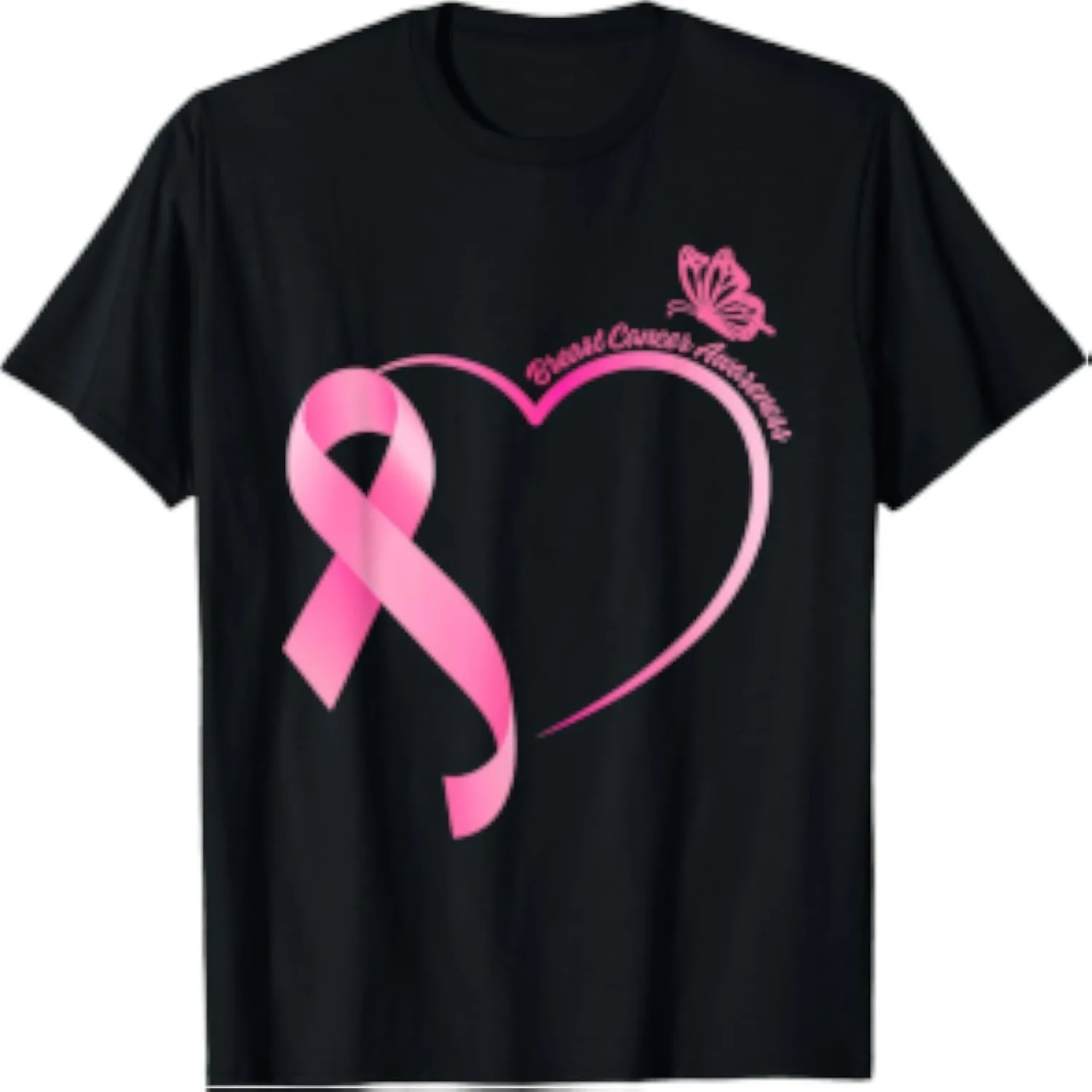 Breast Cancer Month Strong Pink Ribbon Heart Survivor Women T-Shirt Unisex t-shirt, 100% cotton tee,