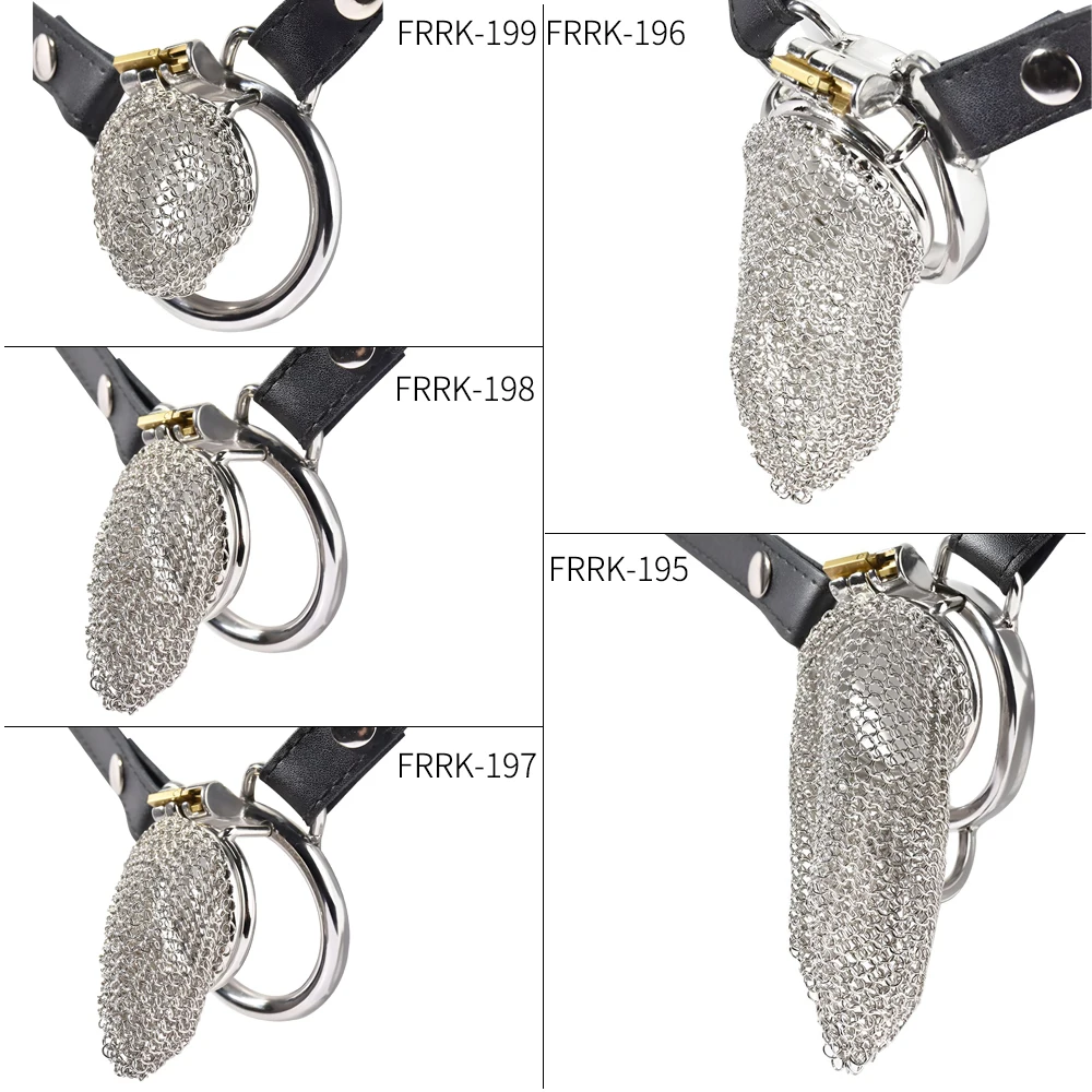 FRRK Mesh Chastity Cage Anti Removal BDSM Male Chastity Device Mens Underpant Erection Denial Cock Lock for the Penis Sex Shop