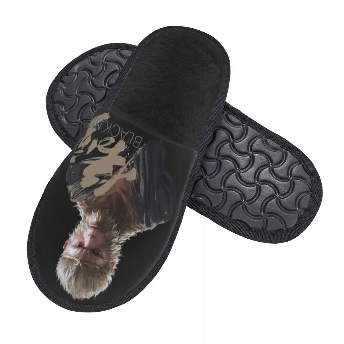 Black Myth Wukong Monkey King House Cotton Slippers Living Room 2024 New Game Soft Memory Foam Slippers Anti-skid