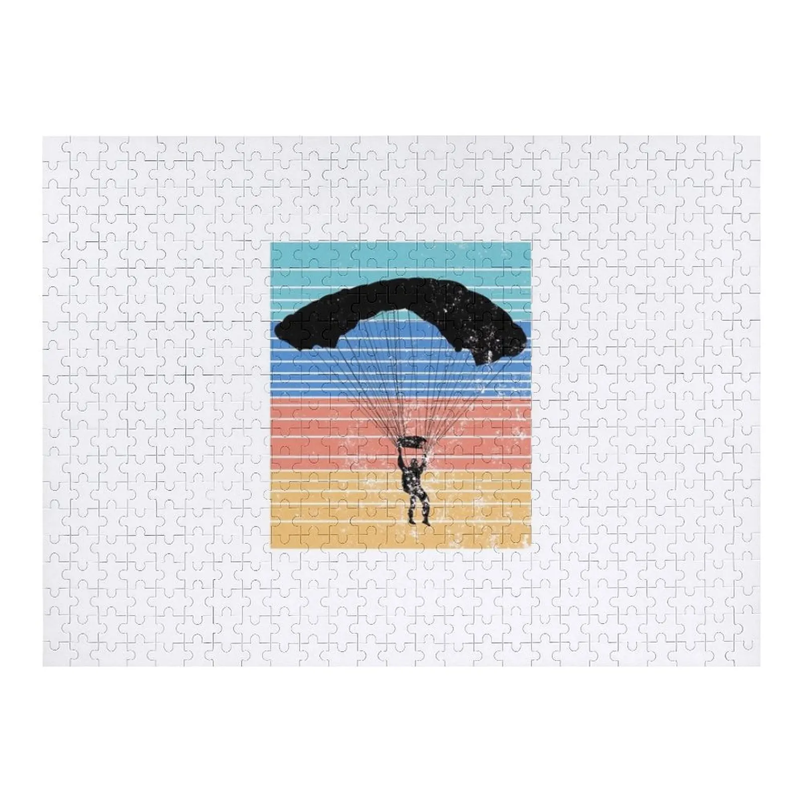 

skydiver retro design Jigsaw Puzzle Customizable Child Gift Iq Custom Gifts Personalised Toys Puzzle