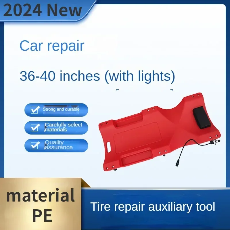 BEST STABLE 36-40 inch thickening car creeper reclining board auto repair skateboard sleeping board Tire Repair Tools with light
