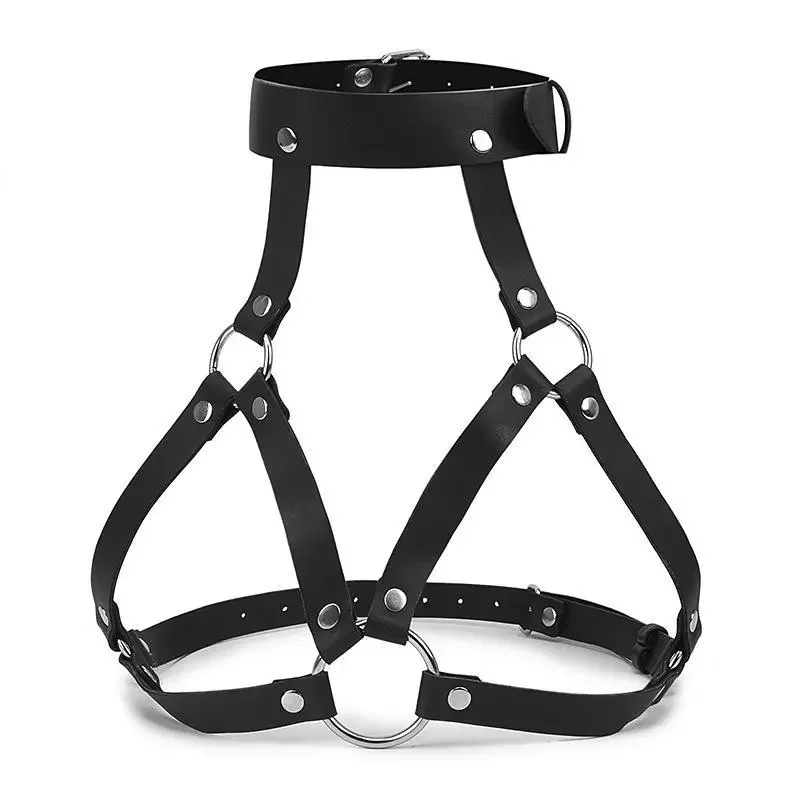 Neck Cuff Strap Bondage Leather Clothes Couples Alternative Flirting Tune Teaching Sm Sex Toys