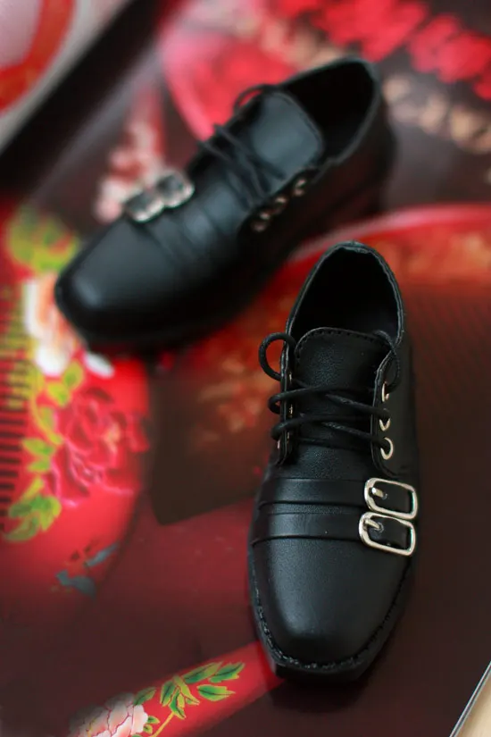 BJD shoes Doll's leather boots black short classic mid top short boots for 1/3 BJD SD DD SD17 Uncle Doll Accessories