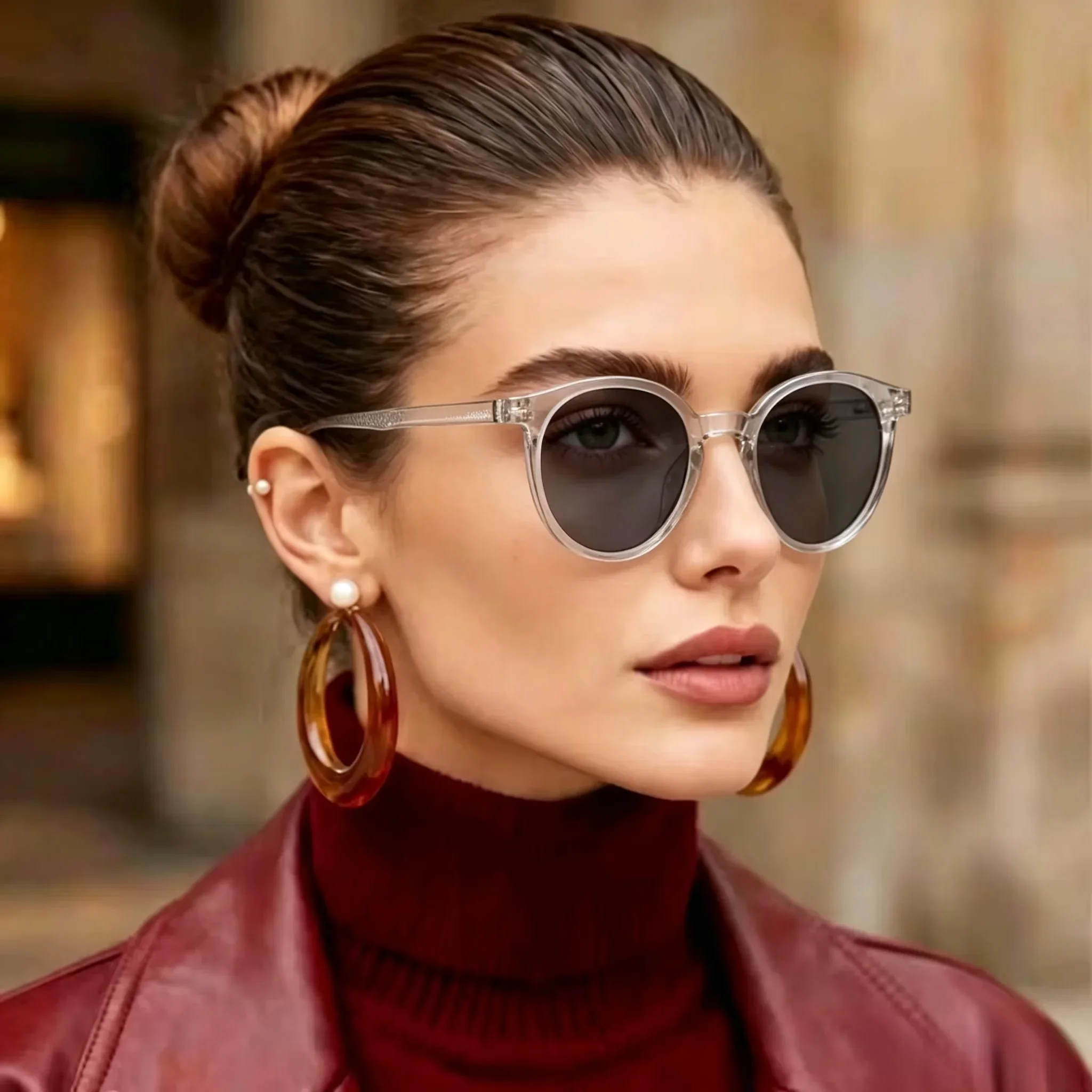 Vintage Fashion Round Sunglasses Women Men Brand Design Small Frame Sun Glasses Male Female Goggles UV400