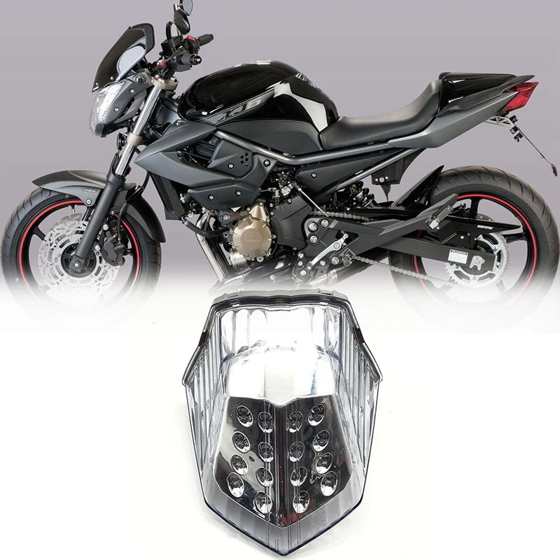 

NEW-Motorcycle LED Tail Lights Brake Rear Turn Signals Integrated Light For YAMAHA XJ6 FZ6 Diversion 600 2009 - 2014
