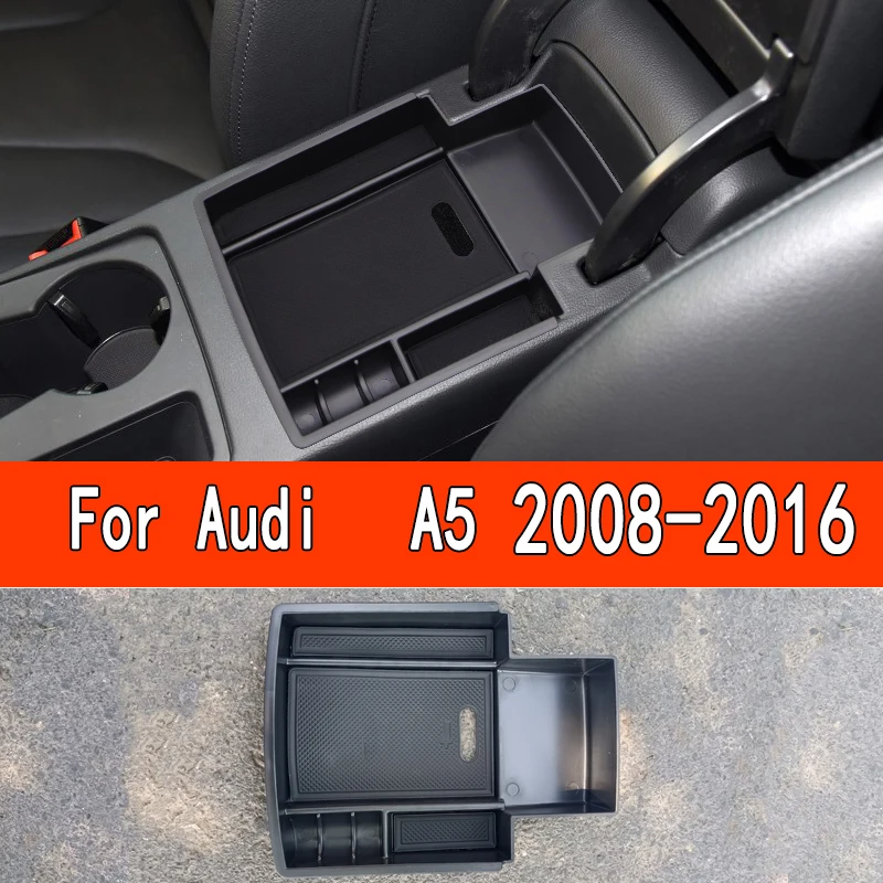 

Suitable For Audi A5 Armrest Box Central Storage Box 09 To 16 Storage Boxes Interior Modification S5 RS5