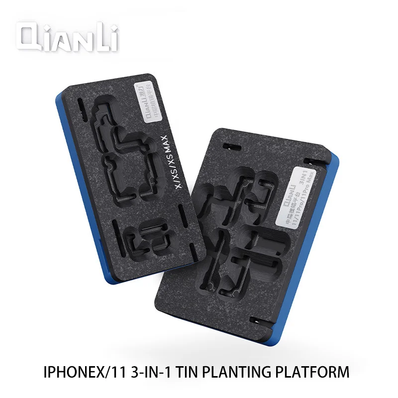 Qianli scheda madre scheda di livello centrale BGA Reballing Stencil Kit per iPhone X XS Max 11 11 Pro max strumenti della piattaforma di piantagione di stagno