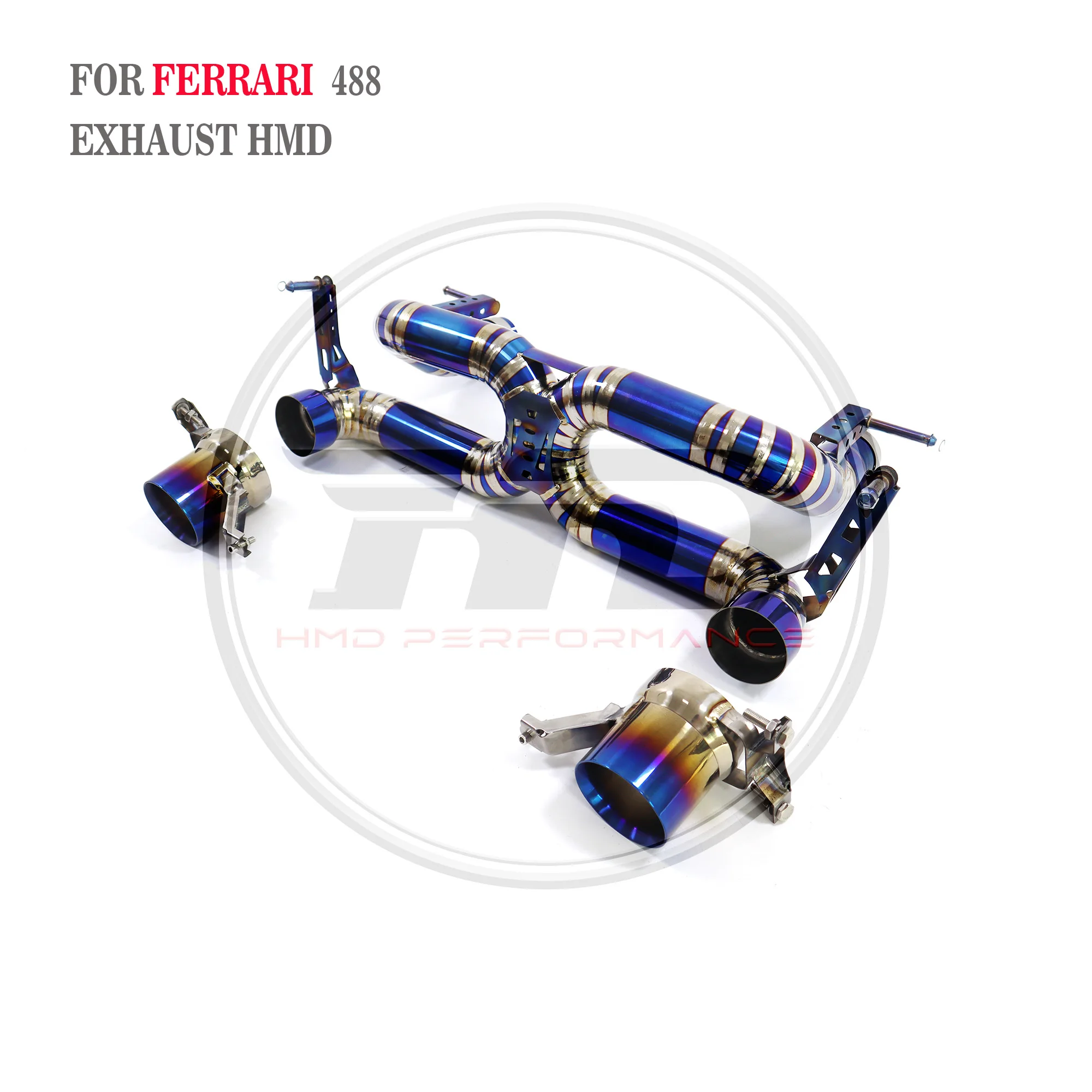 

HMD Titanium Alloy Catback Exhaust System for Ferrari 488 Auto Replacement Modification Electronic Valve Car Accessories Muffler