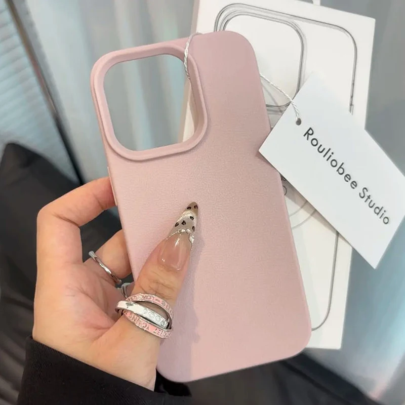 Soft Lichee Silicone Phone Case for Samsung Galaxy S25 S24 S23 Ultra S22 Plus S21FE A56 A16 A15 A55 A35 A53 A52 5G Bumper Cover - náhled 2