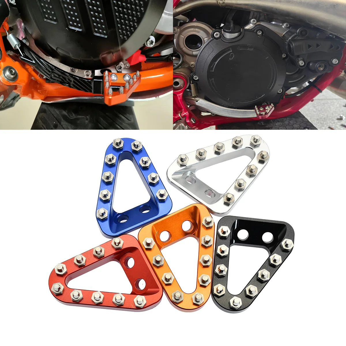 

For KTM SX SXF XC XCF XCW EXC EXCF TPi 6 Day 125 150 250 350 450 500 2017-2020 2021 2022 CNC Rear Brake Pedal Step Tip Plate