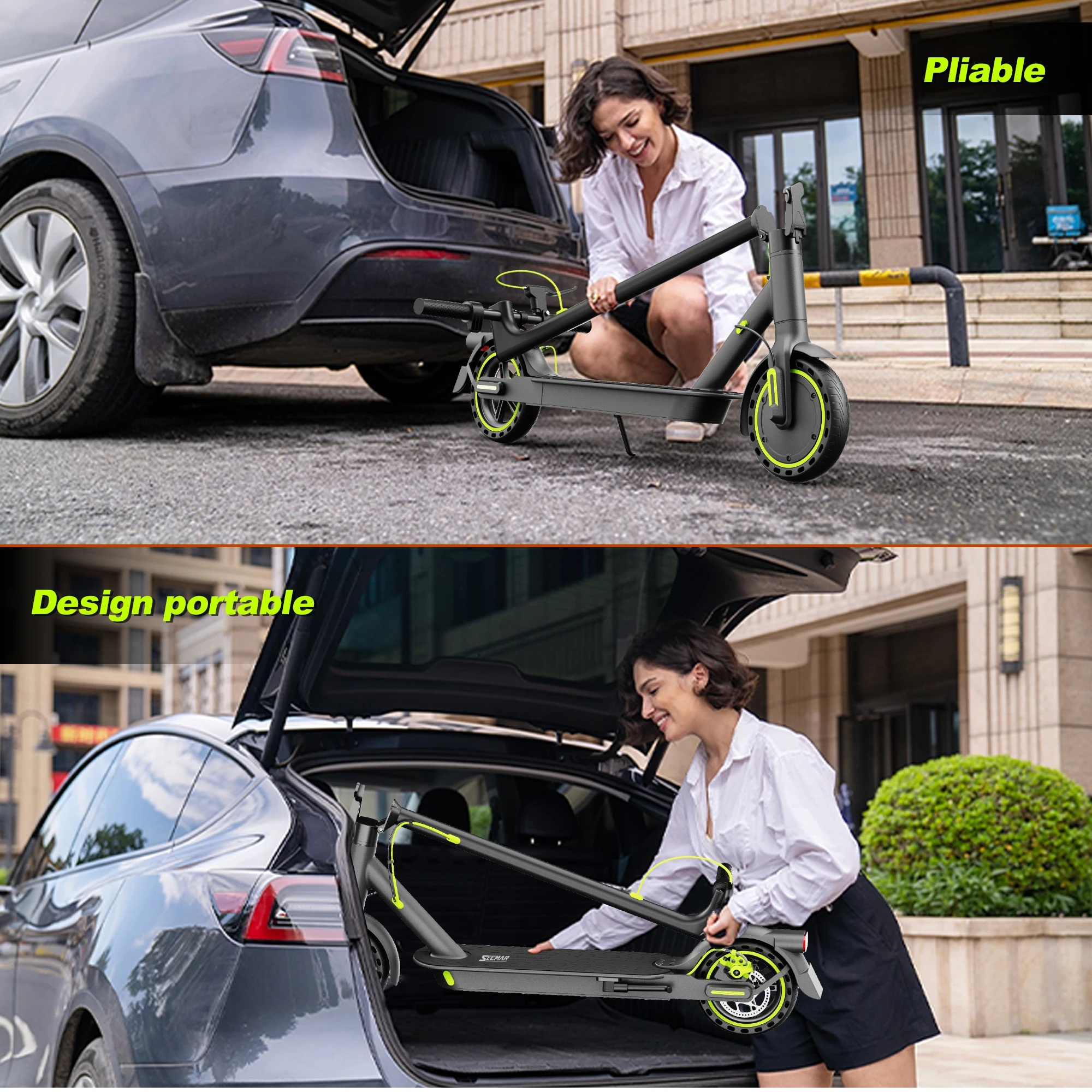 Todimart T3 Elektroroller 8,5 Zoll 36V 7,8Ah 24,99 Km/h für Erwachsene 30 Km Reichweite Wabenreifen Faltbar mit App T3 E-Scooter für Erwachsene – Detail 7